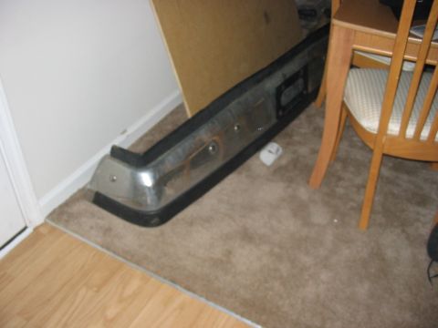 1988 Ford Bronco - This is a bumper for a Ford Bronco, likely from the 1980s.