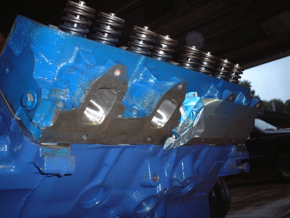Close-up of the ported exhaust ports