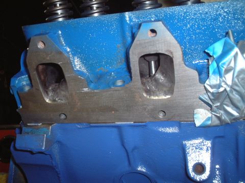 1967 Ford Galaxie - Another view of the newly ported exhaust ports