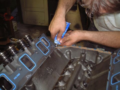 1967 Ford Galaxie - Fel-Pro gaskets used with a bead of RTV at the corners to prevent oil leaks. NOTE- my 390 burns oil and it may be due to this particular me…