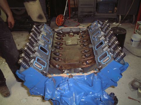 1967 Ford Galaxie - Getting ready for the intake install.