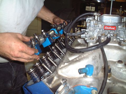 1967 Ford Galaxie - Another valvetrain install pic. Too bad I don't have clear valve covers, these look really nice when exposed!