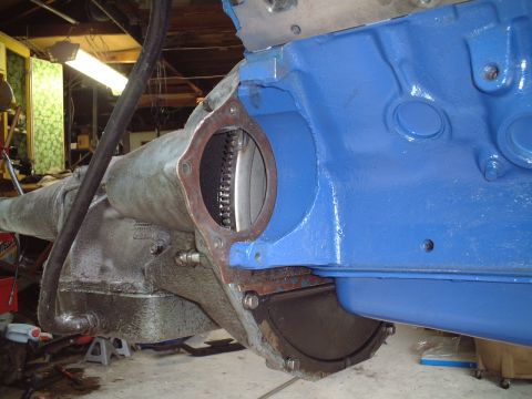 1967 Ford Galaxie - The starter will go in once the headers are generally in place (the starter needs to be removed in order to fit the headers up through the…