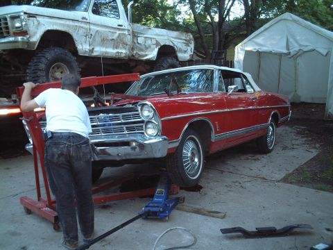 1967 Ford Galaxie - Dave was nice enough to pose for this photo. (That's his mud truck in the background.)