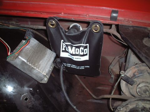 1967 Ford Galaxie - New windshield washer fluid bag.