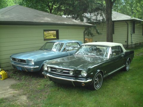1967 Ford Galaxie - Dave's Mustangs are ready for the trip to Iola.