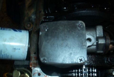 1986 Ford Bronco - A little grindage on the oil pump for clearance