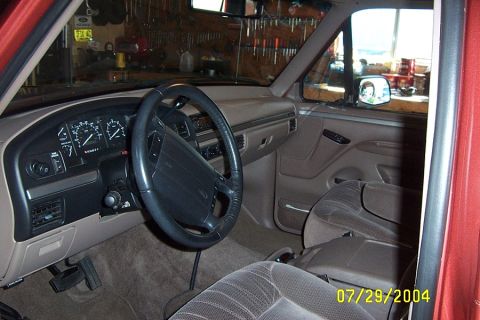 1996 Ford Bronco - Interoir of the 94.
