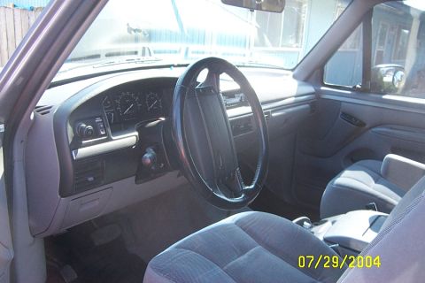 1996 Ford Bronco - Inside of the 95.