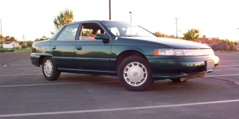 1995 Mercury Sable - Artsy shot of the side.