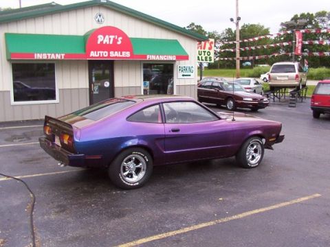 1978 Ford Mustang II - This 1978 Ford Mustang II features a unique two-tone paint job and aftermarket wheels.