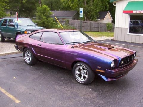 1978 Ford Mustang II - This custom coupe has a unique paint job and aftermarket wheels.