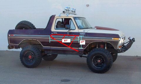 1979 Ford Bronco - This 1979 Ford Bronco features a two-tone paint scheme and is equipped for off-road use.