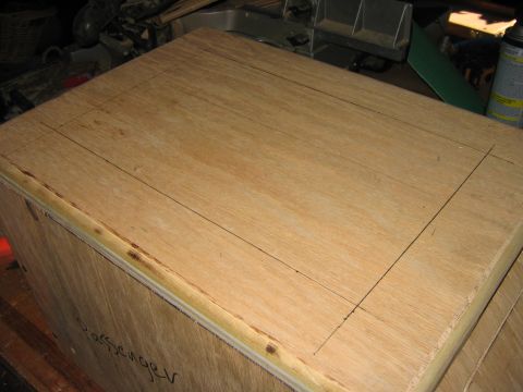 1995 Ford Bronco - I really like the indentation on the facroty console, so i thought I would incorperate it into mine, this is the pattern to be routed out.