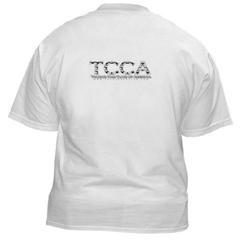 2002 Ford Taurus - A white t-shirt with the TCCA logo and text, along with the Supermotors.net logo at the bottom.