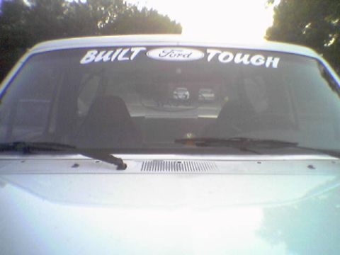 1993 Ford Bronco - Windshield of a Ford Bronco with