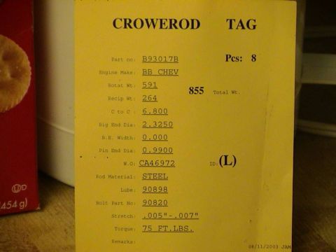 1979 Ford Bronco - Rod specs