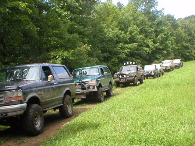 Lined up and waiting.