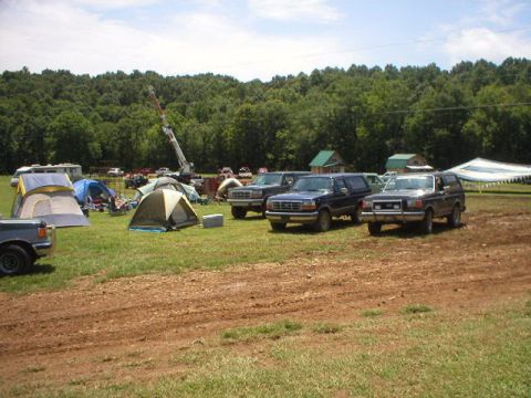 1989 Ford Bronco - Different view up camp.