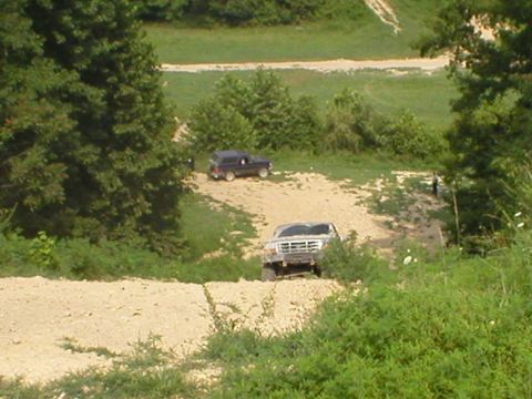 1986 Ford Bronco - Jon making a big climb