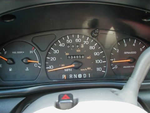 1997 Ford Taurus - Interior view of a vehicle's dashboard, displaying the speedometer, tachometer, and odometer readings.