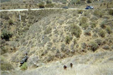 1990 Ford Bronco - A bunch of kids (teenagers) were up there partying & This was the result. They were all ok. Due to ford's quality