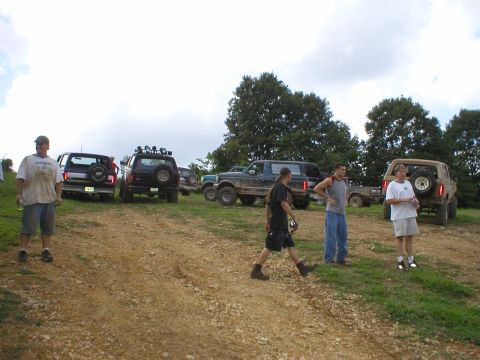 1986 Ford Bronco - Take'n a little break after the hill climb