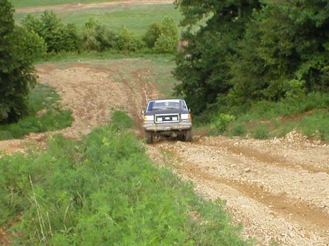 1986 Ford Bronco - Daniel taking Dale's little boy Kyle on a hill climb ride