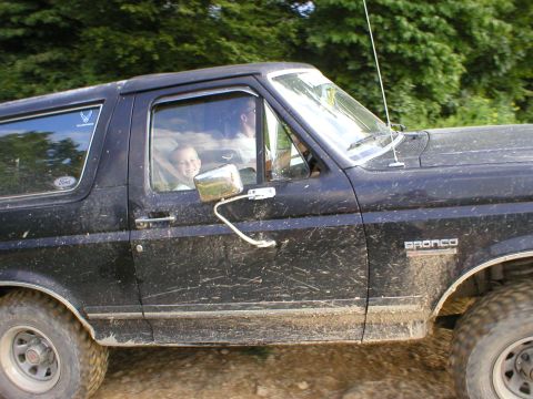 1986 Ford Bronco - and with that BIG SMILE he is loving every second of it! Good job Kyle