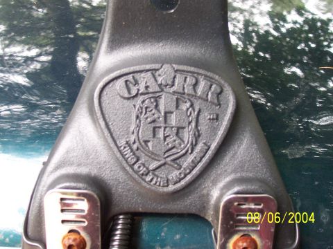 1994 Ford Bronco - A close-up shows the CARR 'King of the Mountain' emblem, with a date stamp of 08/06/2004.