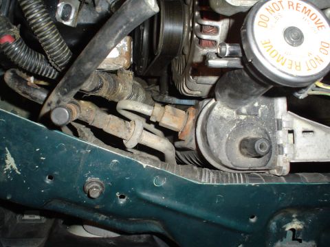 1993 Ford Taurus - down view, trans connections