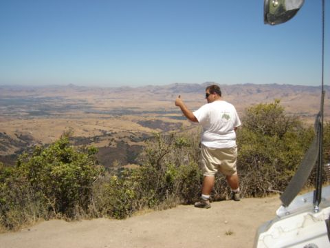 1991 Ford Bronco - Alex showing that nothing beats pissin with a view!