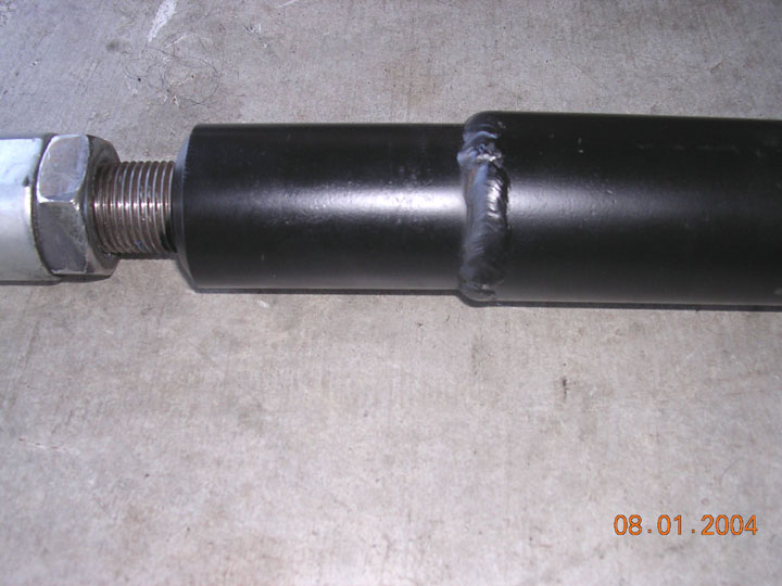 its a tube in tube design.  This should not bend, but still has the same overall weakness at the all thread which caused the last problem.  BUT, the inner tube can be cut out to remove the all thread.  then a replacement can be slid back in pretty easily