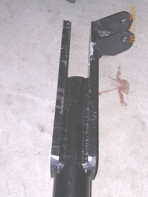 1994 Ford Bronco - the tubing was machined to allow the plate to sit flush. Came out nice and only needed a little "massaging" to line up with the holes on th…