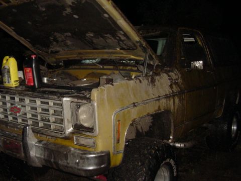 1989 Ford Bronco - This Chevrolet pickup truck appears to be from the mid-1970s, possibly a 1973 model.