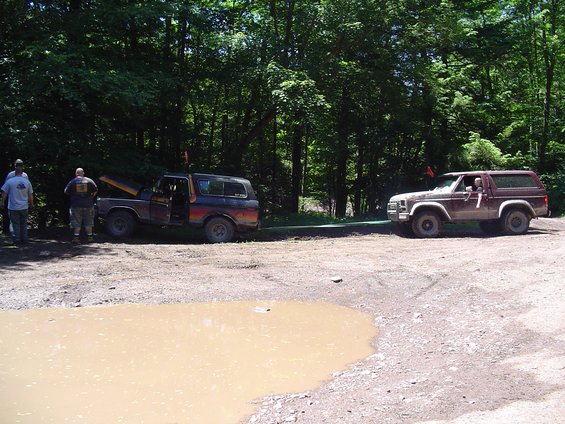 The winching process!