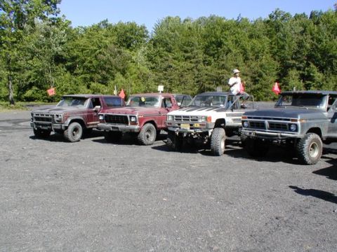 1995 Ford Bronco - Partial group shot