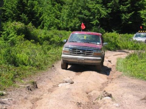 1995 Ford Bronco - Me coming down the trail