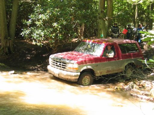 I'm entering the creek.