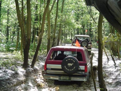 1995 Ford Bronco - Us bombing around.