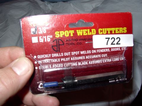 1986 Ford Bronco - 3/8" Spot weld cutter from Maxx autobody supply. $10 Canadian