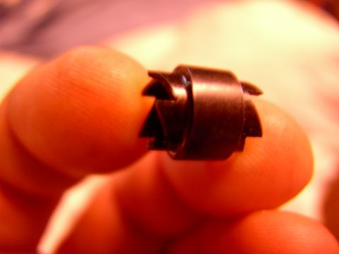 1986 Ford Bronco - A shot of the reversible holesaw-like cutter, which threads on either way for double the life. You can cut through just the outer skin of t…