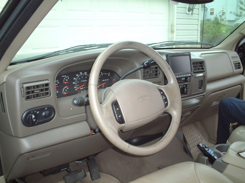 The dashboard before removal.