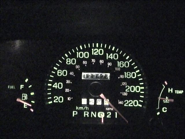 Crown Vic PI doing +240 kmh (clear pic)