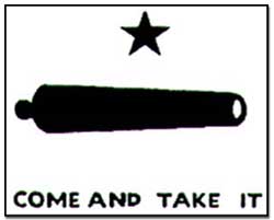 1996 Ford Bronco - A graphic representation of the Texas flag, a cannon and the defiant slogan 'Come and Take It'.