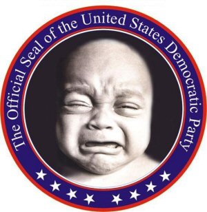 1996 Ford Bronco - This image features the official seal of the Democratic Party surrounding a distressed infant, with a Supermotors.net watermark.