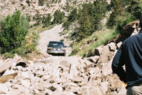1996 Ford Bronco - Prepairing to come down Jaws 2 on Blanca.