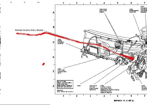 1996 Ford Bronco - RKE Module 96