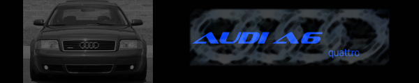 Forum signature banner with a dark Audi A6 front view and blue AUDI A6 quattro text