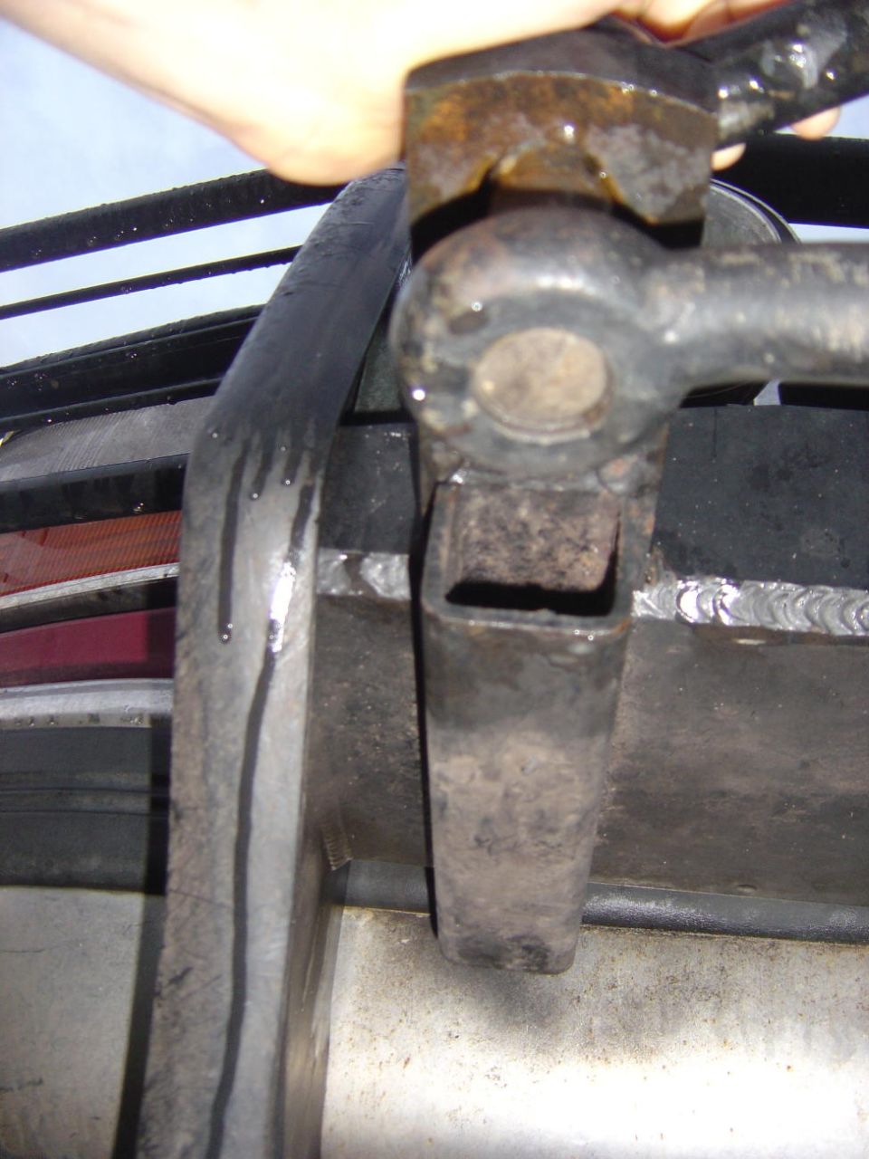 Brushguard mount detail